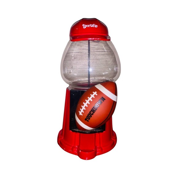 Carousel Other - 12" Vintage Carousel Football Gumball/Candy Machine metal glass